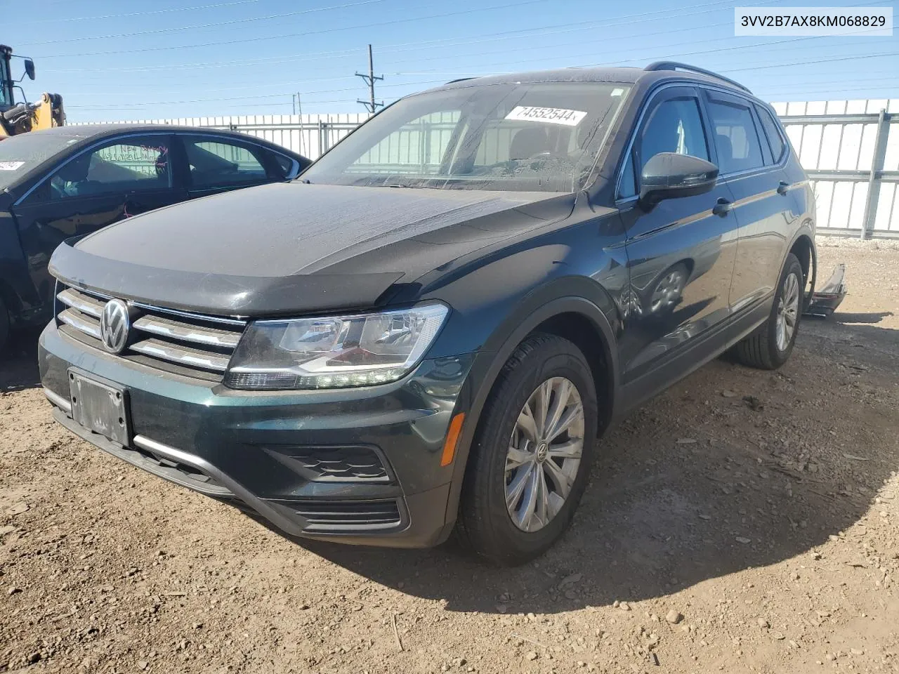 2019 Volkswagen Tiguan Se VIN: 3VV2B7AX8KM068829 Lot: 74552544