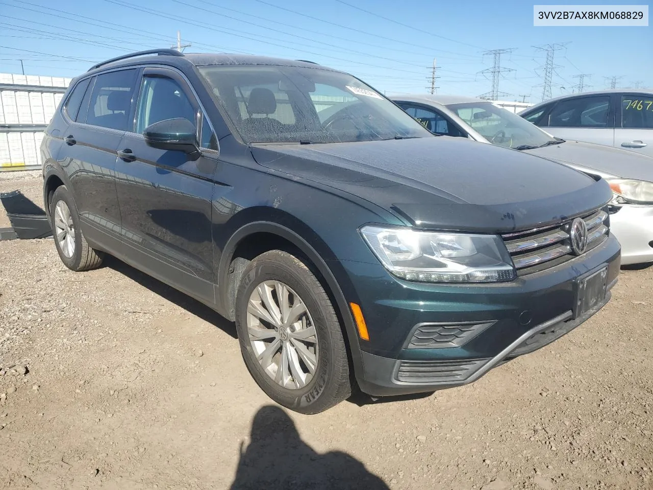 2019 Volkswagen Tiguan Se VIN: 3VV2B7AX8KM068829 Lot: 74552544