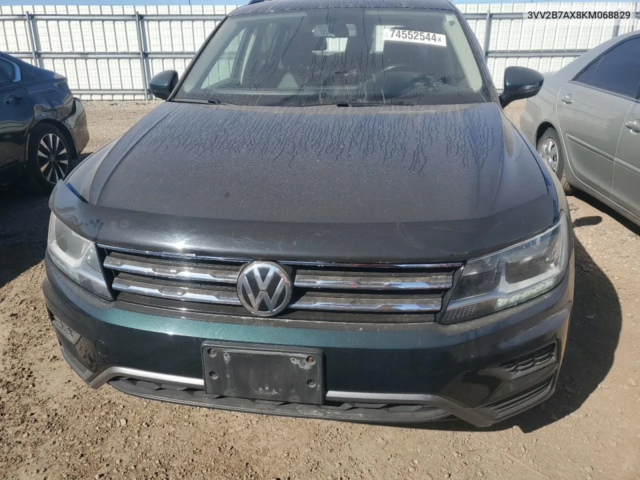 2019 Volkswagen Tiguan Se VIN: 3VV2B7AX8KM068829 Lot: 74552544