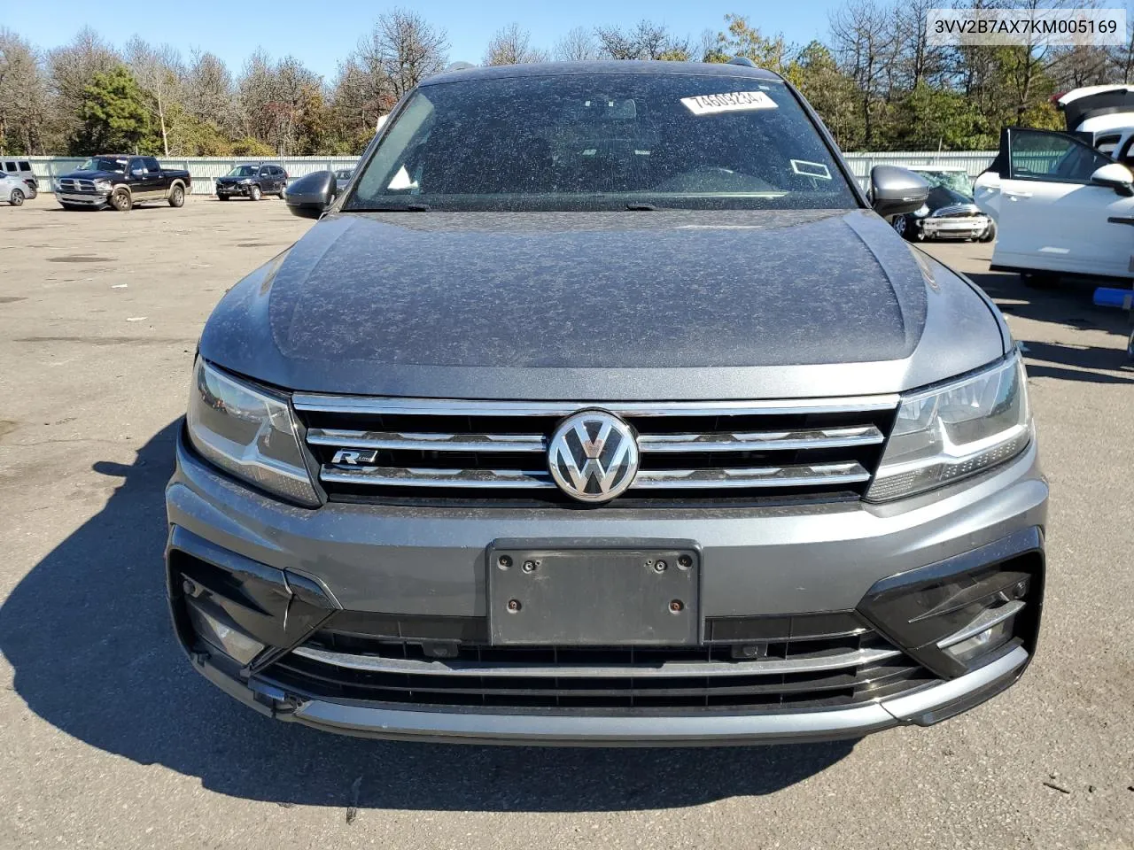 2019 Volkswagen Tiguan Se VIN: 3VV2B7AX7KM005169 Lot: 74609234