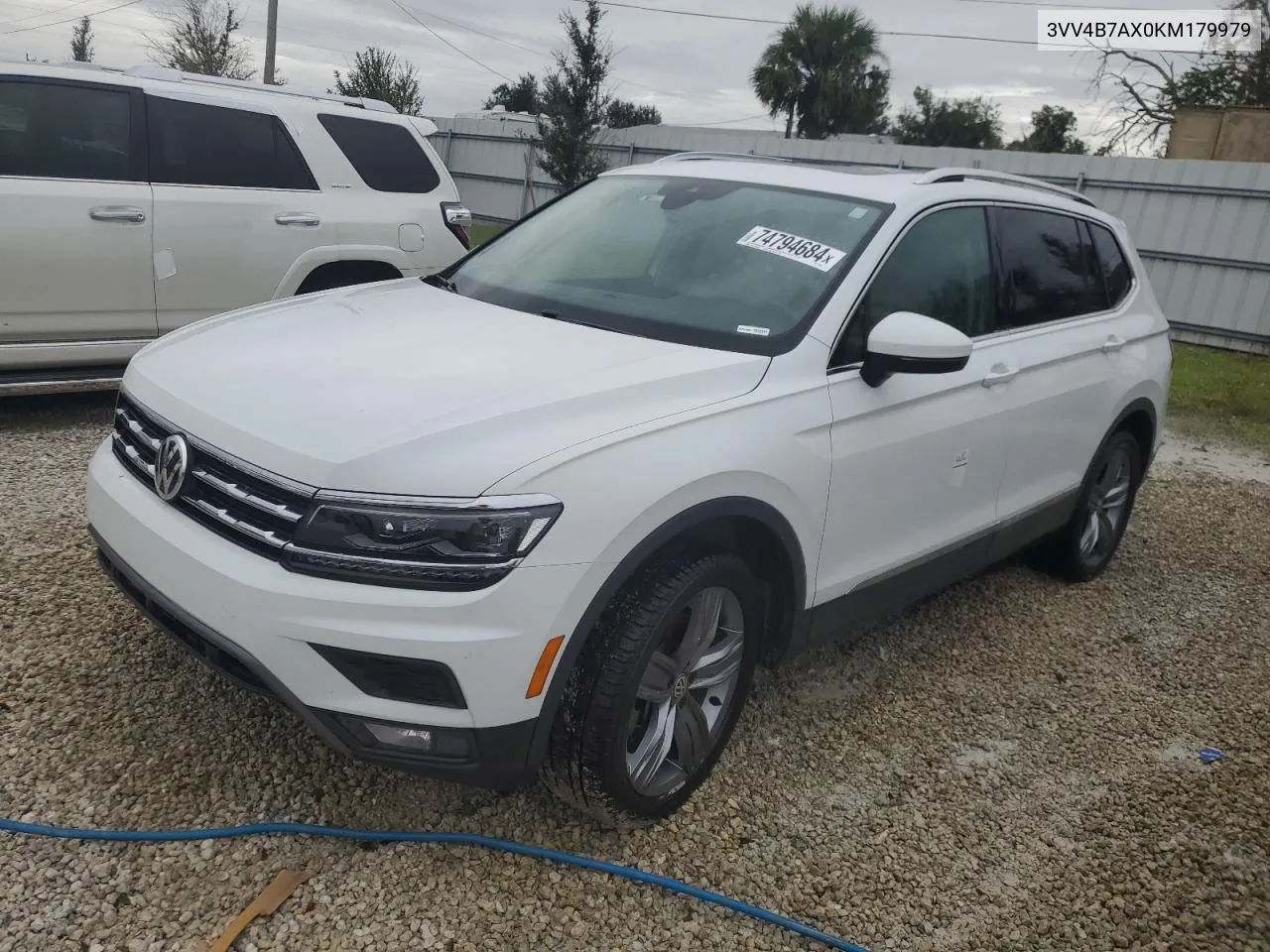 2019 Volkswagen Tiguan Sel Premium VIN: 3VV4B7AX0KM179979 Lot: 74794684