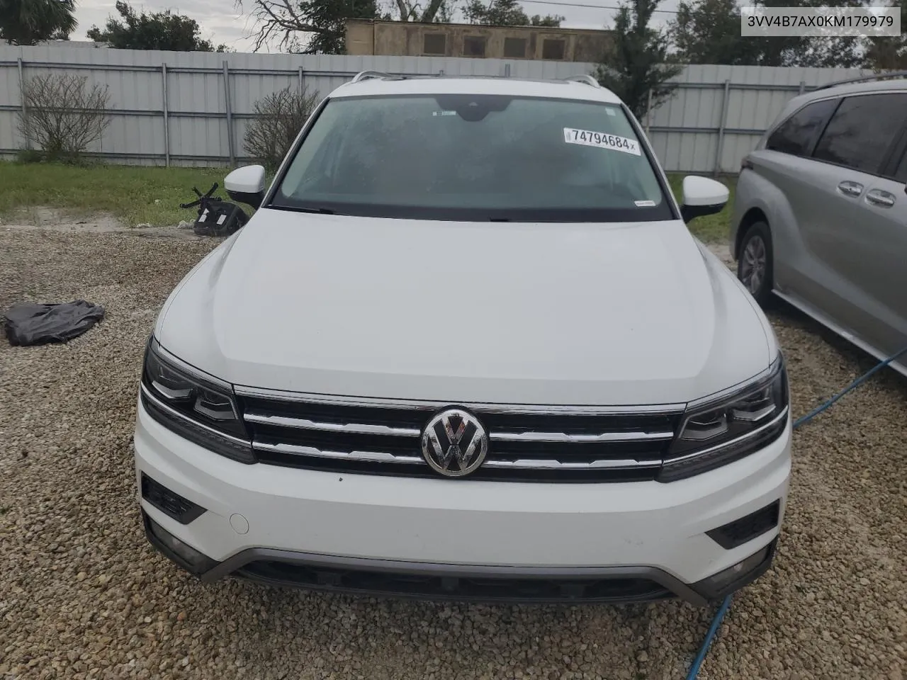 2019 Volkswagen Tiguan Sel Premium VIN: 3VV4B7AX0KM179979 Lot: 74794684