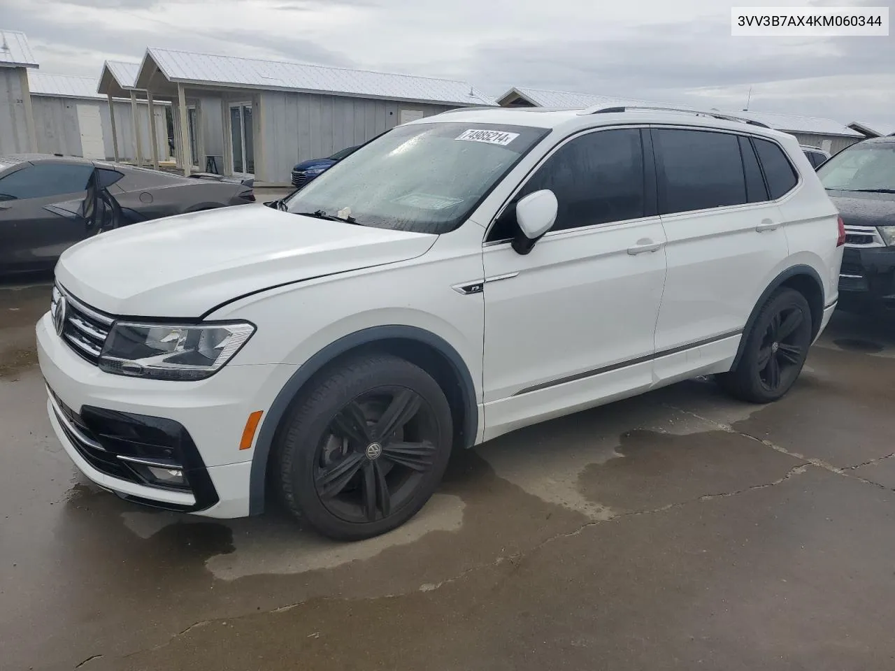 2019 Volkswagen Tiguan Se VIN: 3VV3B7AX4KM060344 Lot: 74985214