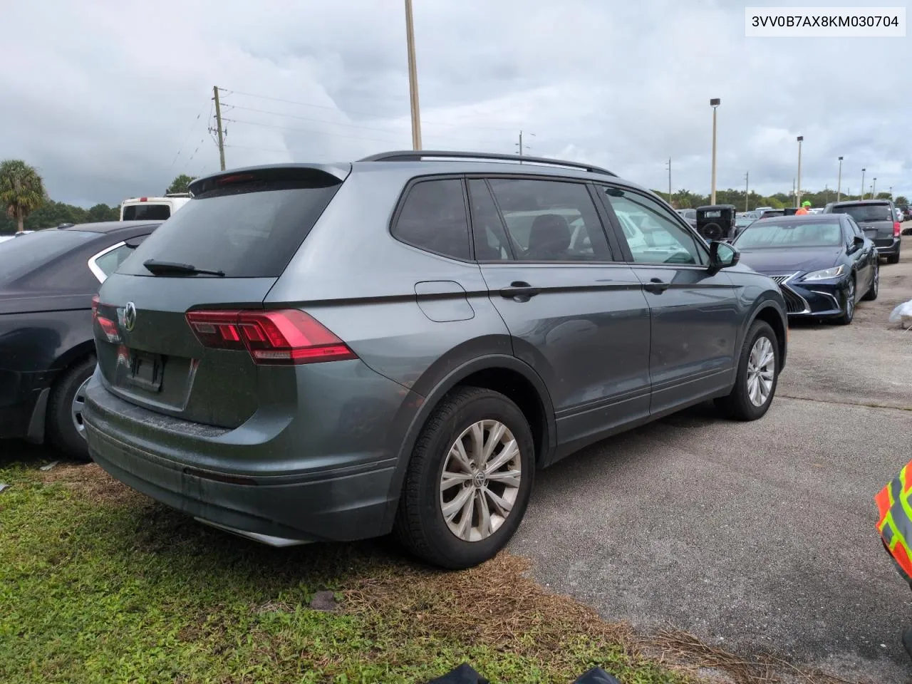 2019 Volkswagen Tiguan S VIN: 3VV0B7AX8KM030704 Lot: 75040494