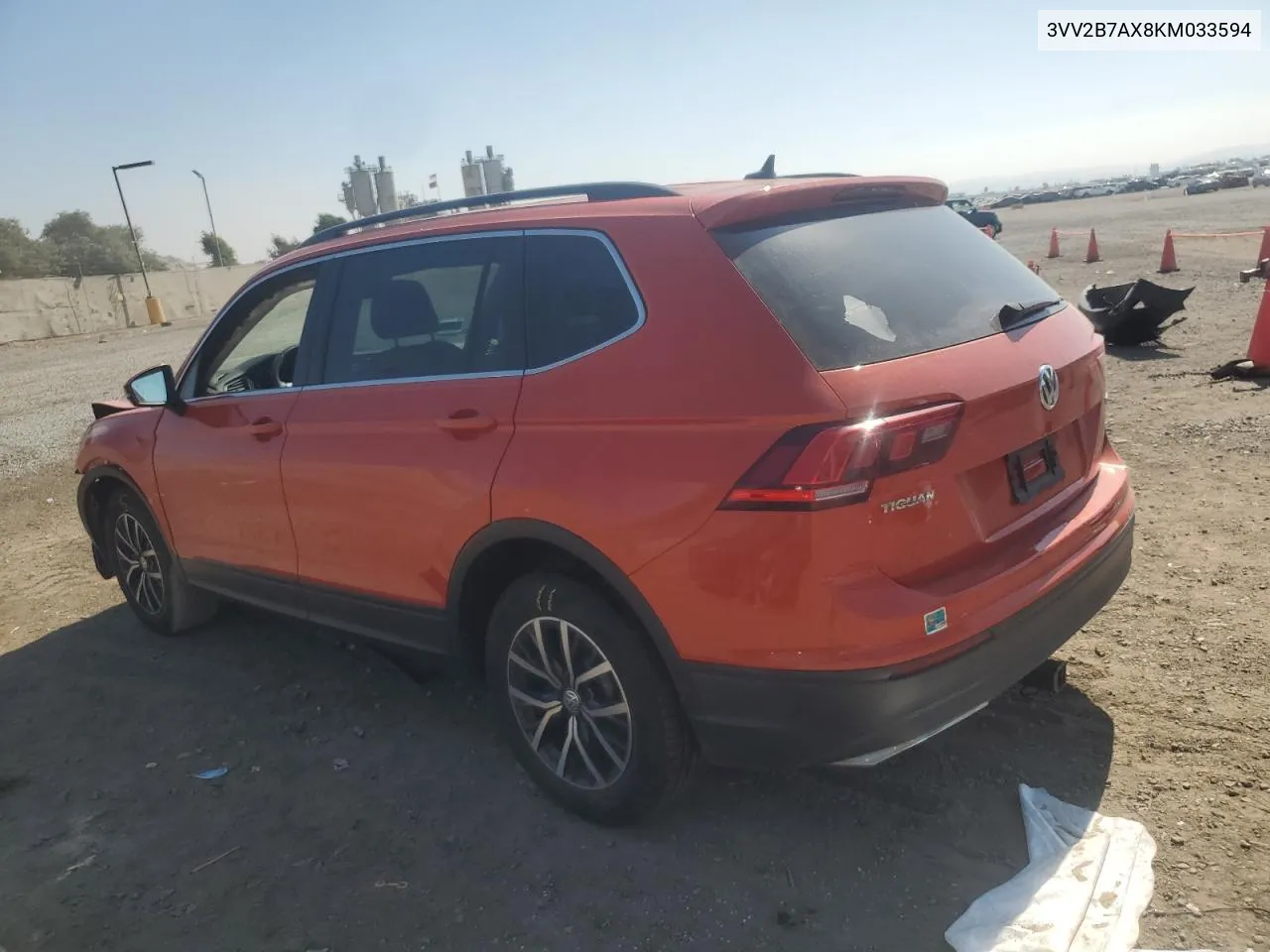 2019 Volkswagen Tiguan Se VIN: 3VV2B7AX8KM033594 Lot: 75049954