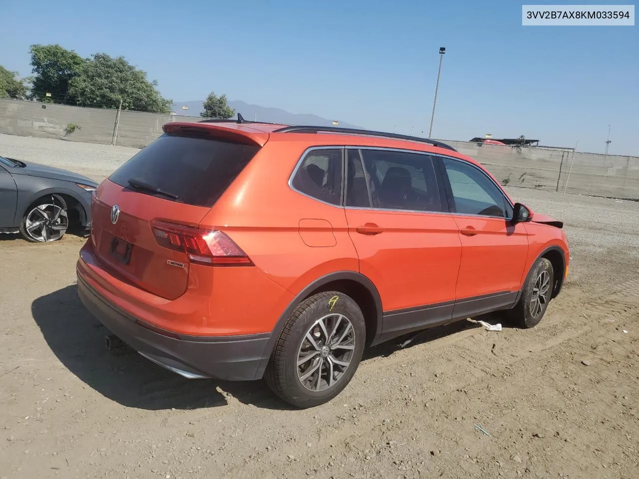 2019 Volkswagen Tiguan Se VIN: 3VV2B7AX8KM033594 Lot: 75049954