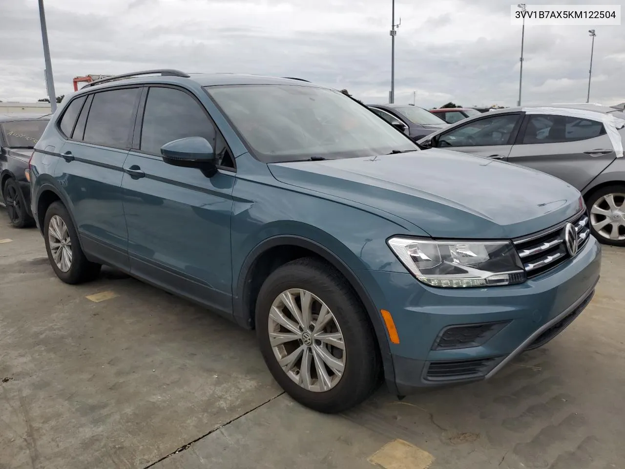 2019 Volkswagen Tiguan S VIN: 3VV1B7AX5KM122504 Lot: 75088054