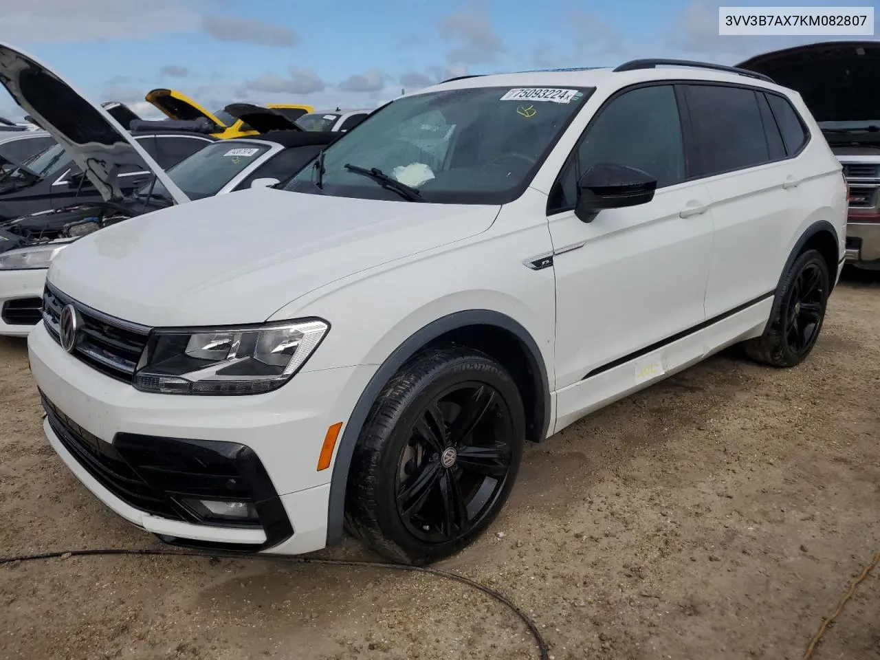 2019 Volkswagen Tiguan Se VIN: 3VV3B7AX7KM082807 Lot: 75093224