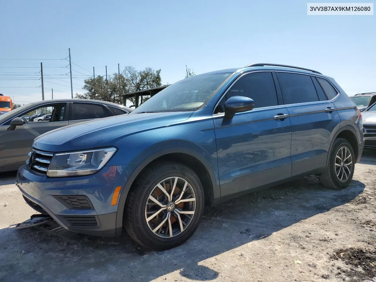 2019 Volkswagen Tiguan Se VIN: 3VV3B7AX9KM126080 Lot: 75093624