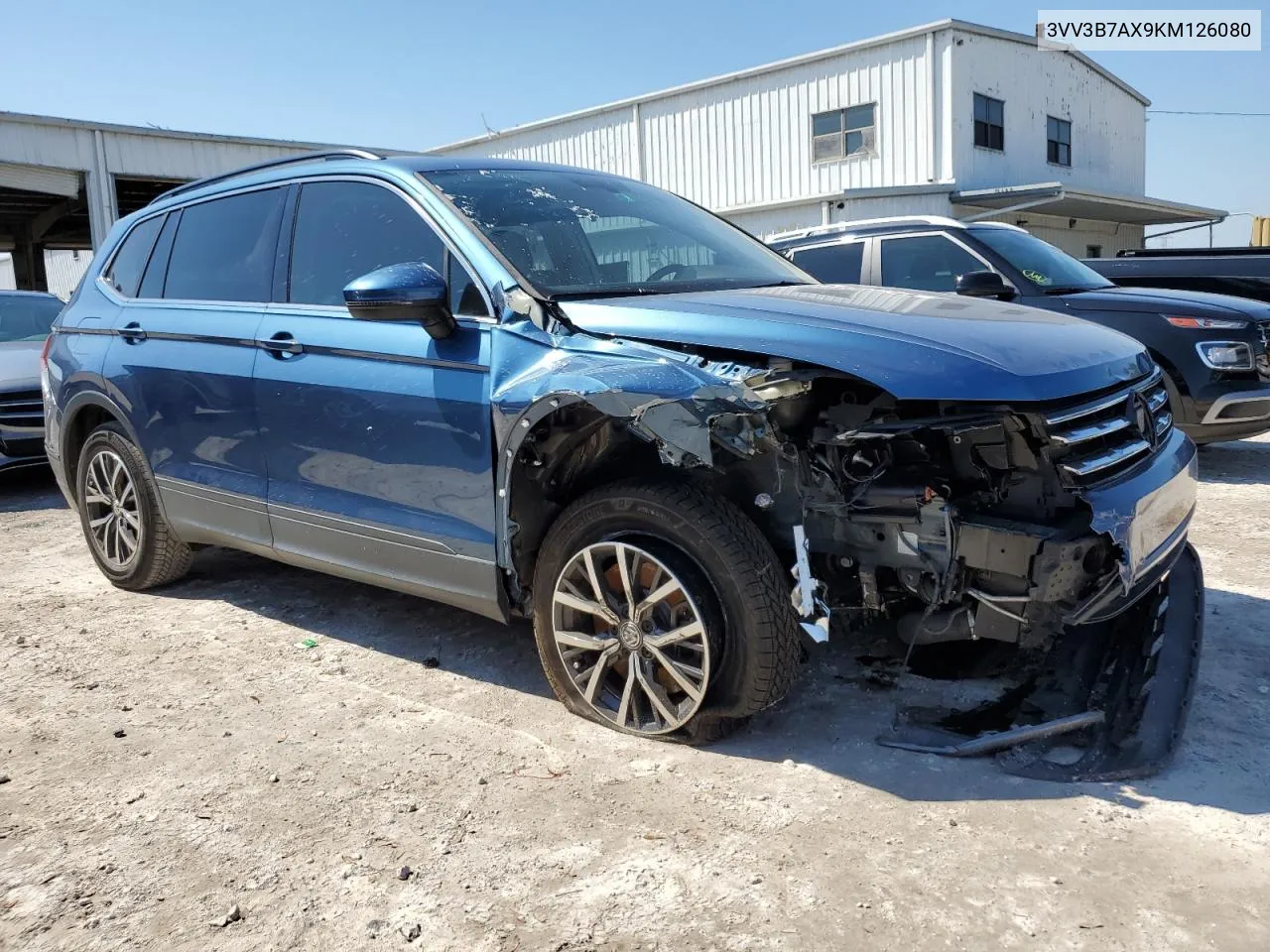 2019 Volkswagen Tiguan Se VIN: 3VV3B7AX9KM126080 Lot: 75093624