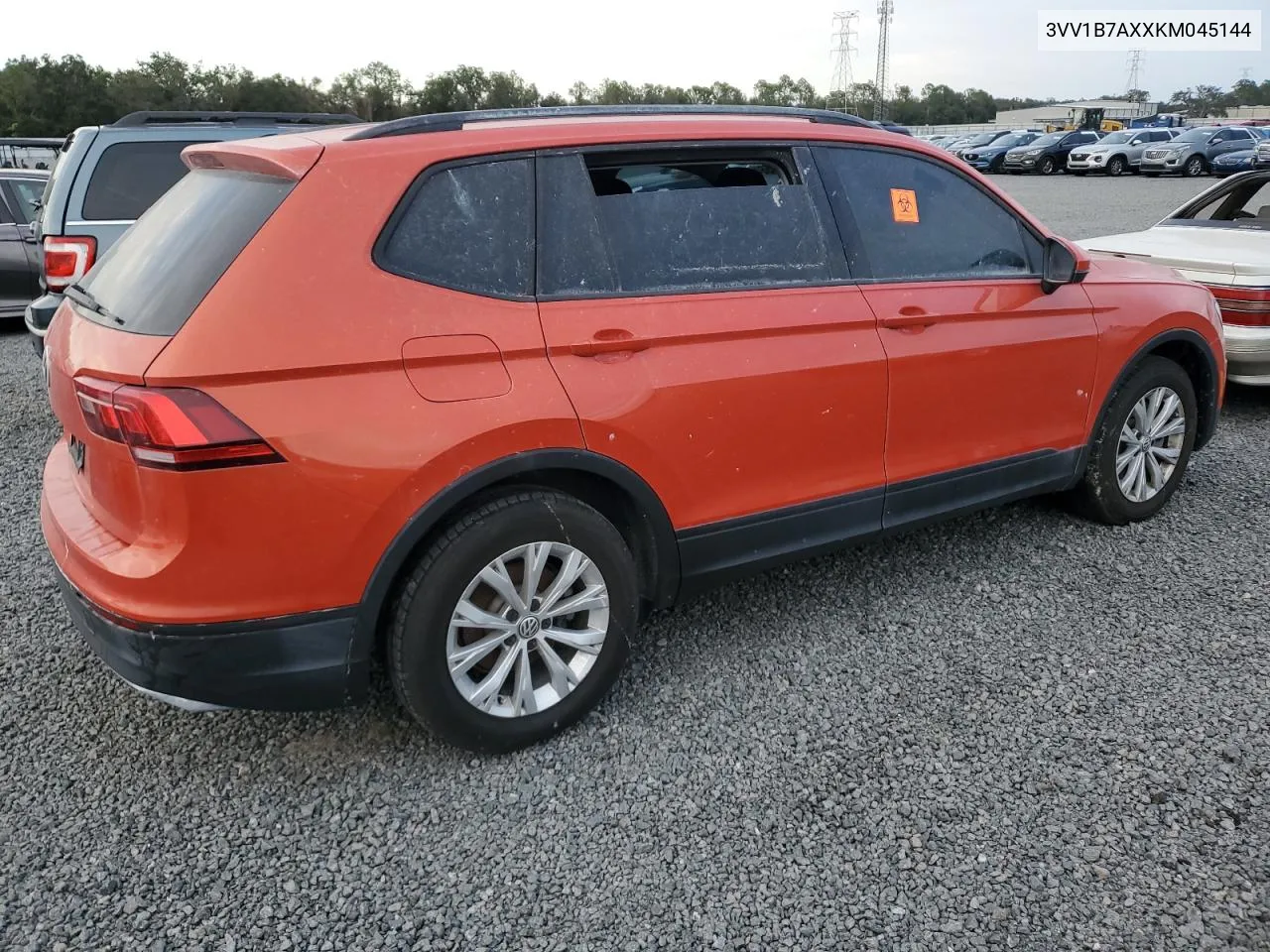 2019 Volkswagen Tiguan S VIN: 3VV1B7AXXKM045144 Lot: 75123564