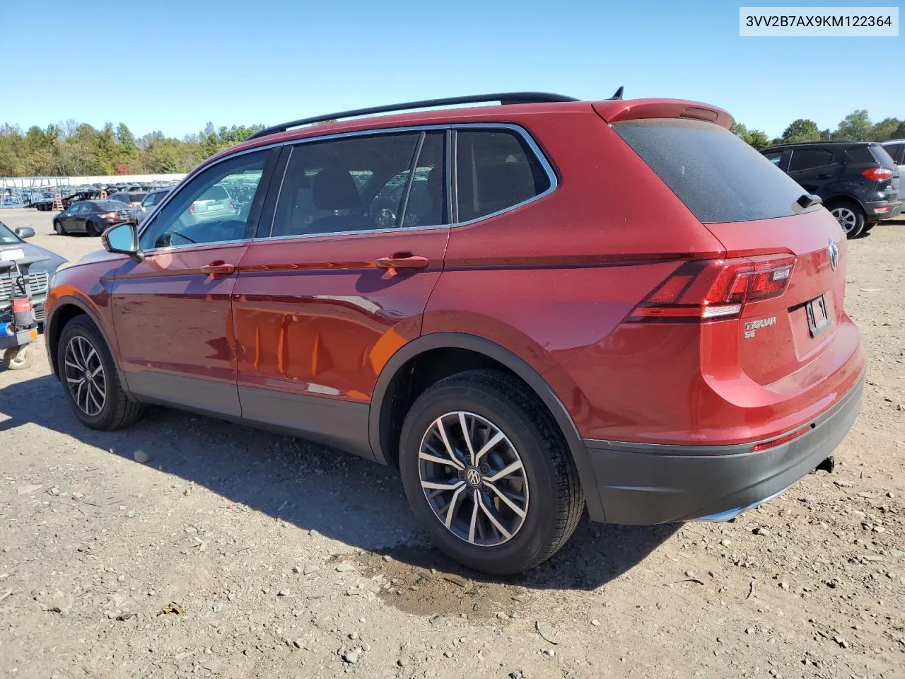 2019 Volkswagen Tiguan Se VIN: 3VV2B7AX9KM122364 Lot: 75174024