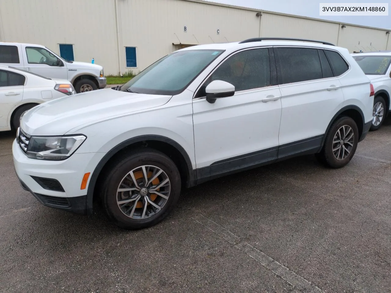 2019 Volkswagen Tiguan Se VIN: 3VV3B7AX2KM148860 Lot: 75177224