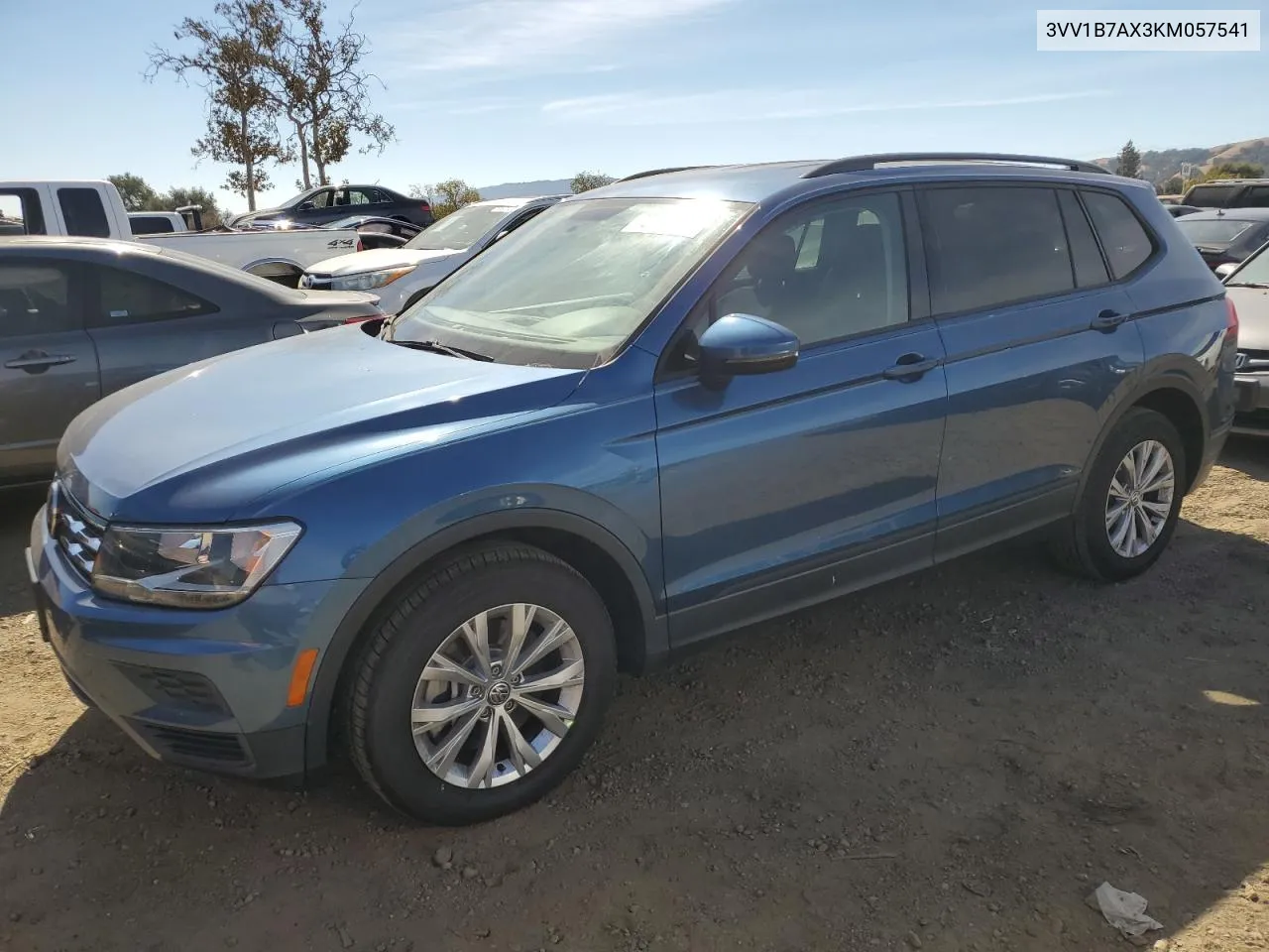 2019 Volkswagen Tiguan S VIN: 3VV1B7AX3KM057541 Lot: 75423894