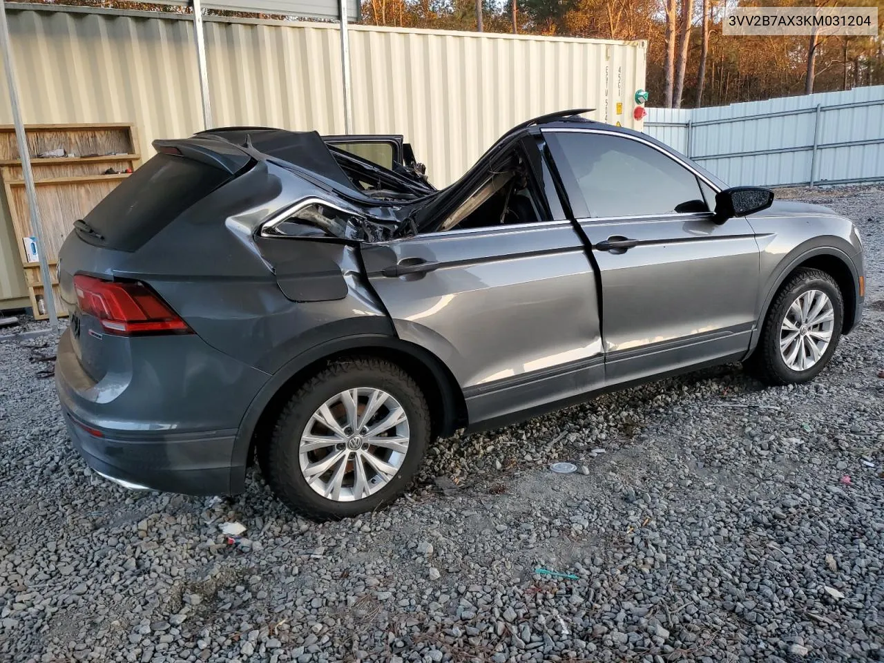 2019 Volkswagen Tiguan Se VIN: 3VV2B7AX3KM031204 Lot: 75467604