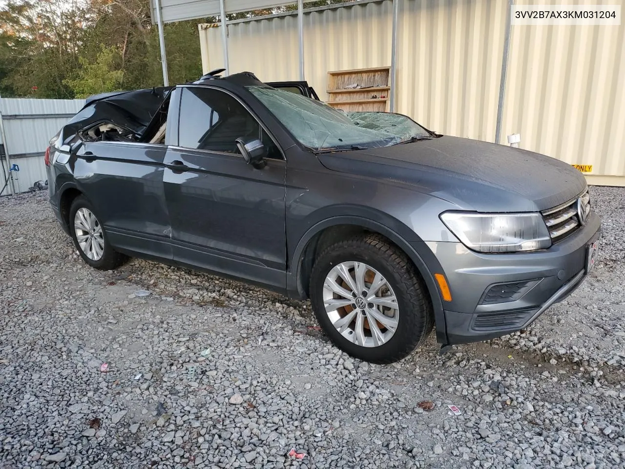 2019 Volkswagen Tiguan Se VIN: 3VV2B7AX3KM031204 Lot: 75467604