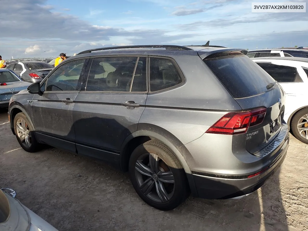 2019 Volkswagen Tiguan Se VIN: 3VV2B7AX2KM103820 Lot: 75477114