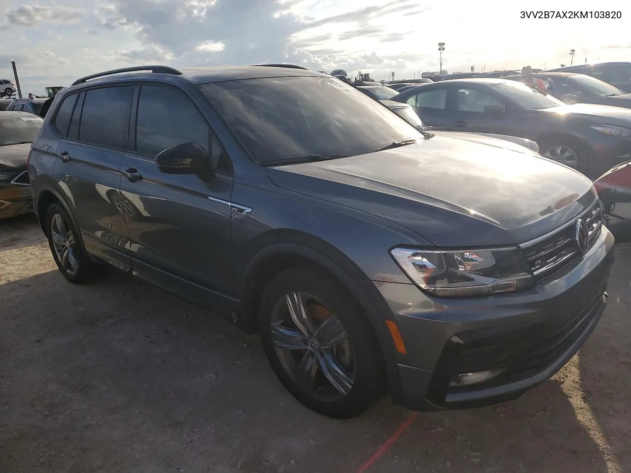 2019 Volkswagen Tiguan Se VIN: 3VV2B7AX2KM103820 Lot: 75477114