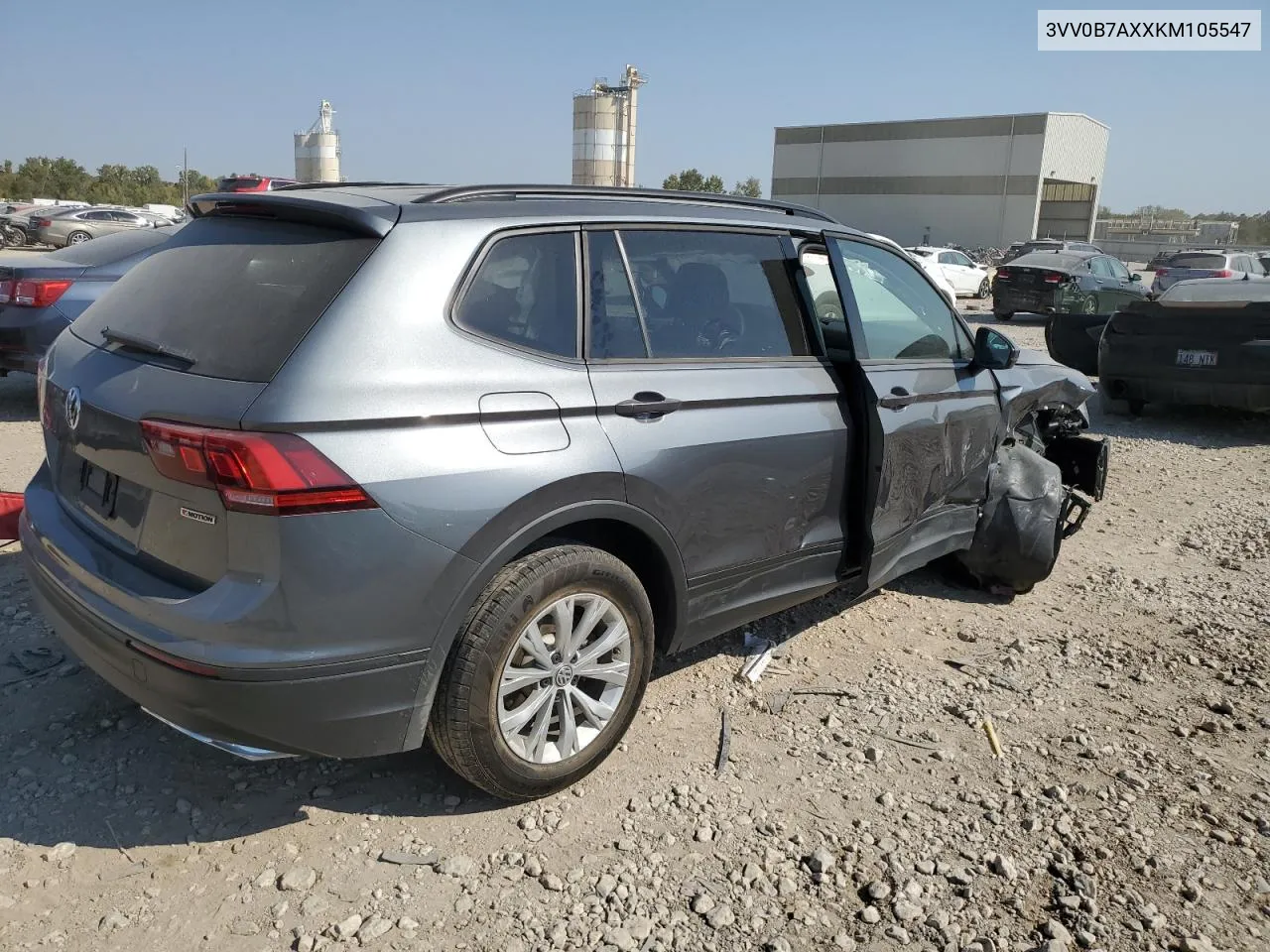 2019 Volkswagen Tiguan S VIN: 3VV0B7AXXKM105547 Lot: 75477264