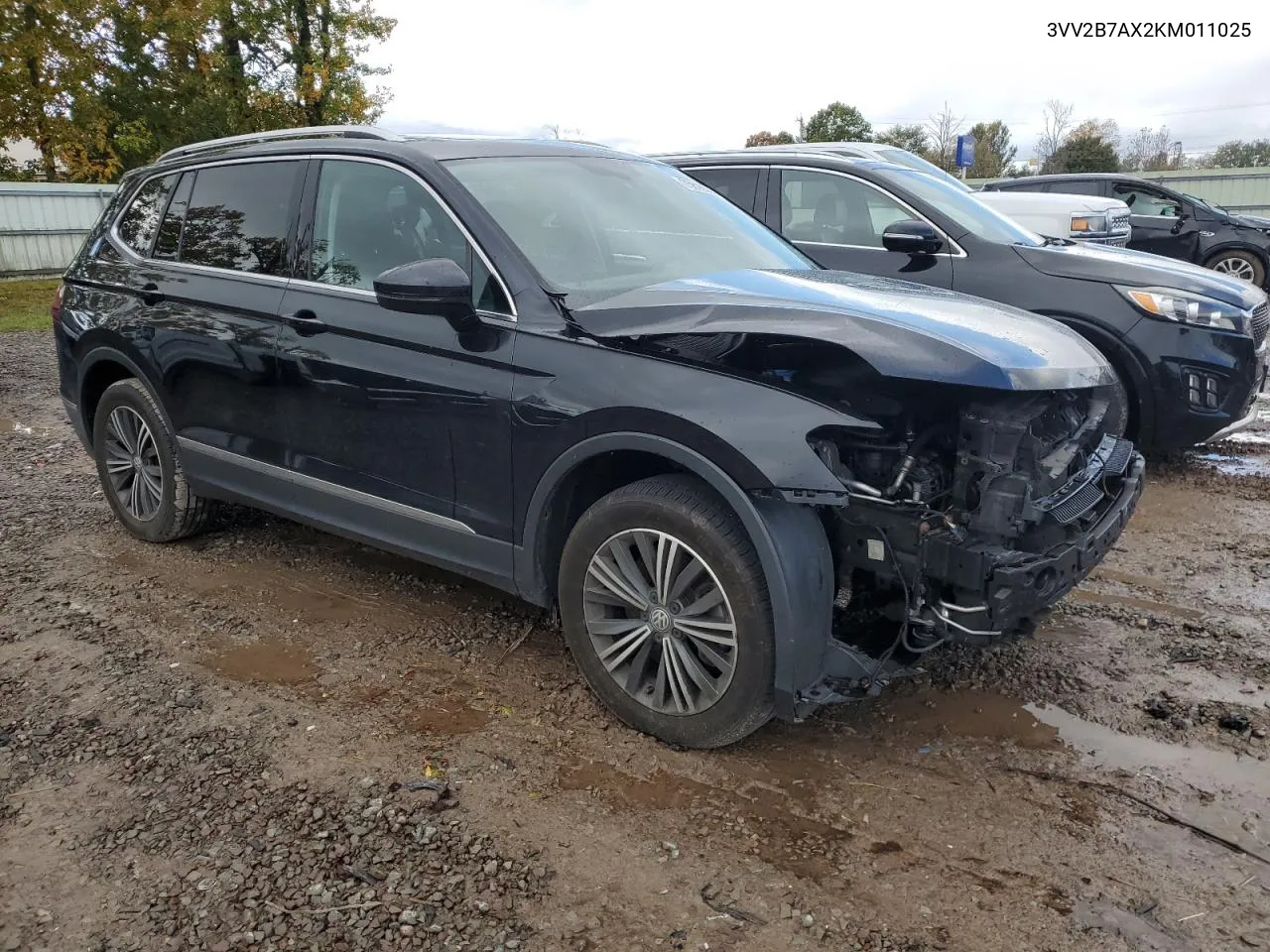 2019 Volkswagen Tiguan Se VIN: 3VV2B7AX2KM011025 Lot: 75816554