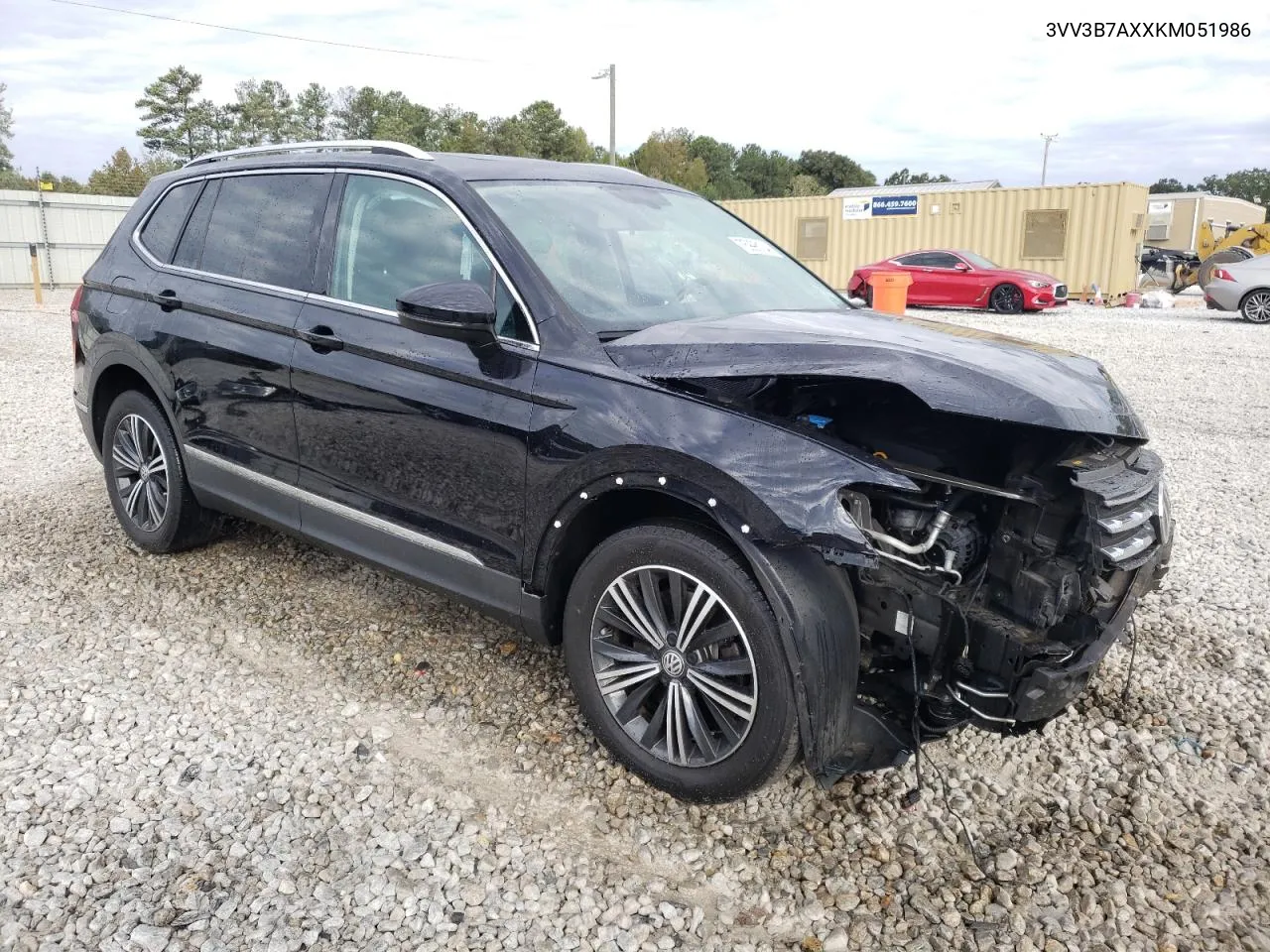 2019 Volkswagen Tiguan Se VIN: 3VV3B7AXXKM051986 Lot: 75998134