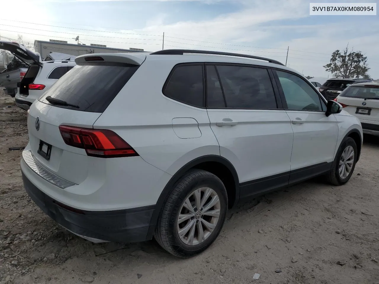 2019 Volkswagen Tiguan S VIN: 3VV1B7AX0KM080954 Lot: 76081154