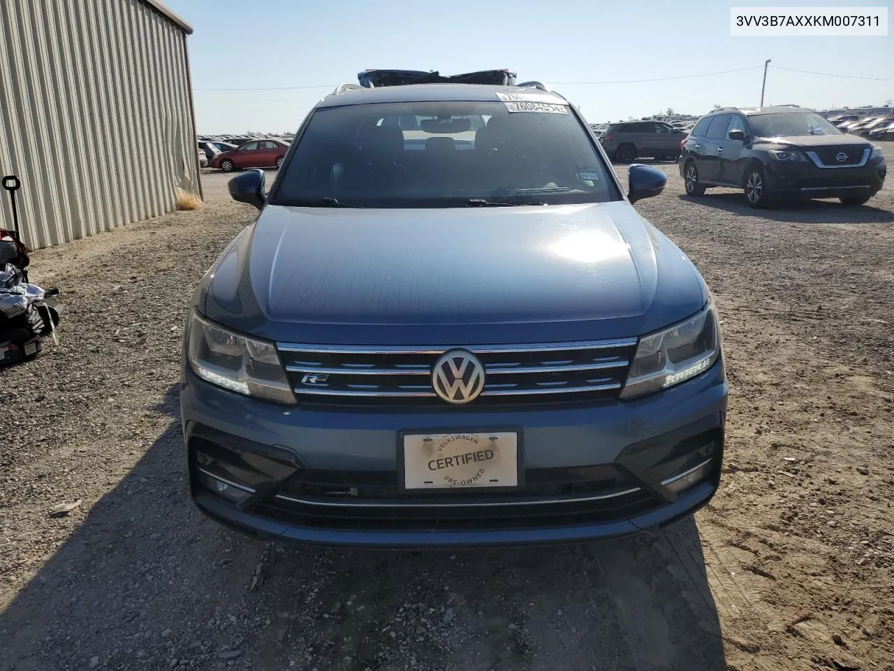 2019 Volkswagen Tiguan Se VIN: 3VV3B7AXXKM007311 Lot: 76084554