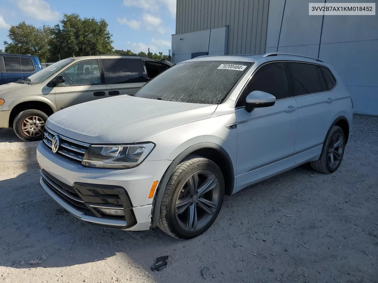 2019 Volkswagen Tiguan Se VIN: 3VV2B7AX1KM018452 Lot: 76200404