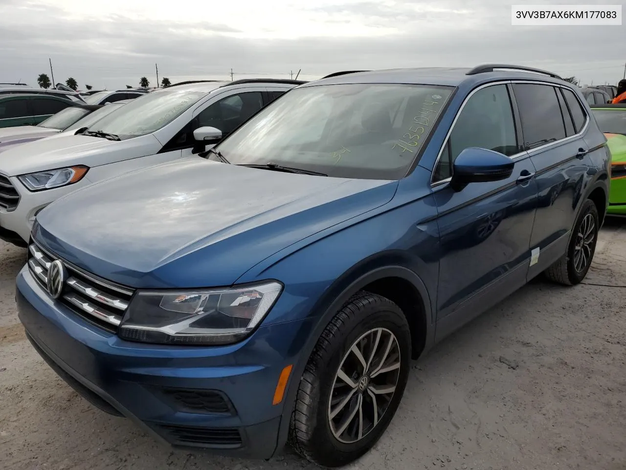 2019 Volkswagen Tiguan Se VIN: 3VV3B7AX6KM177083 Lot: 76351244