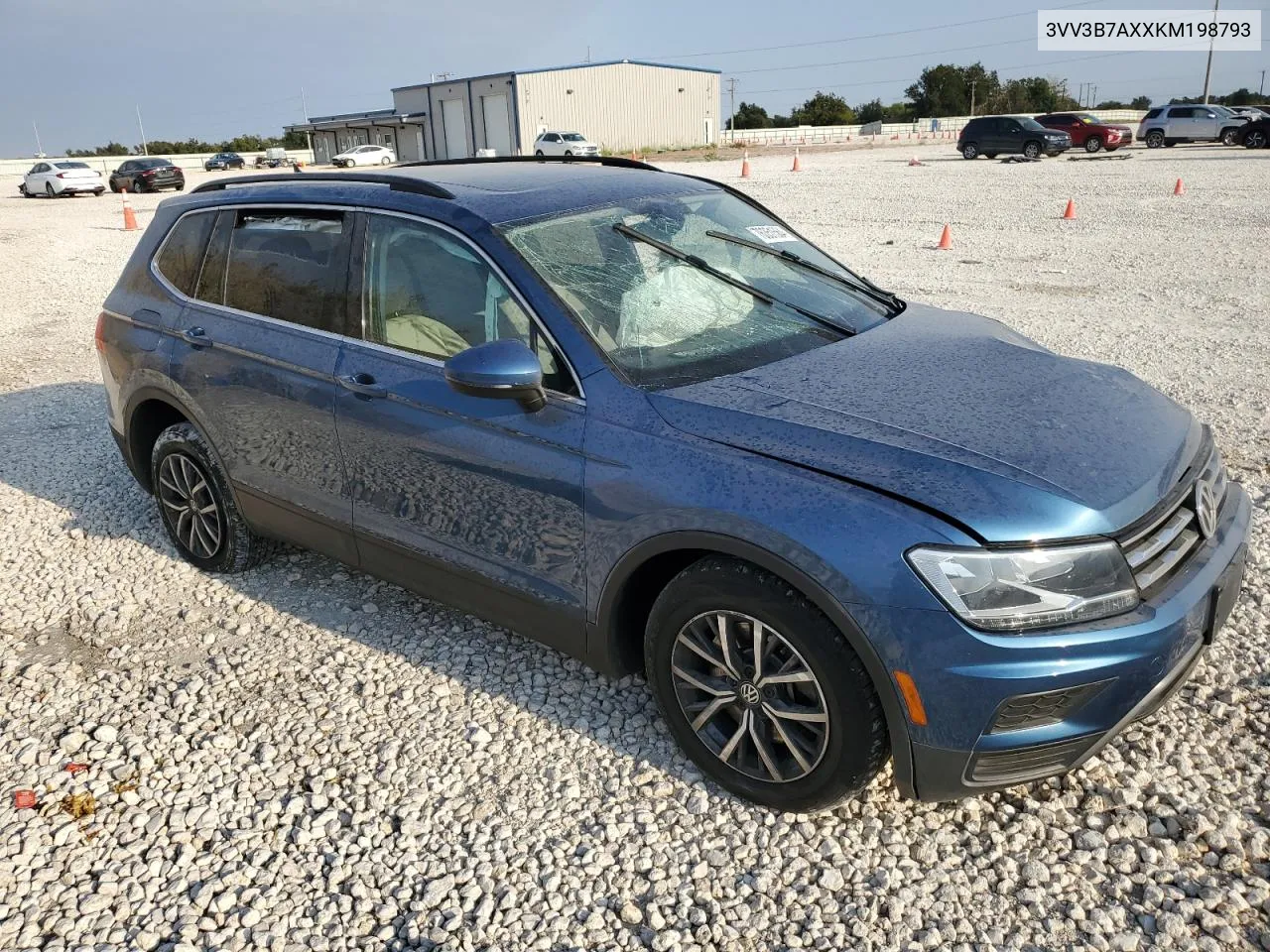 2019 Volkswagen Tiguan Se VIN: 3VV3B7AXXKM198793 Lot: 76351564