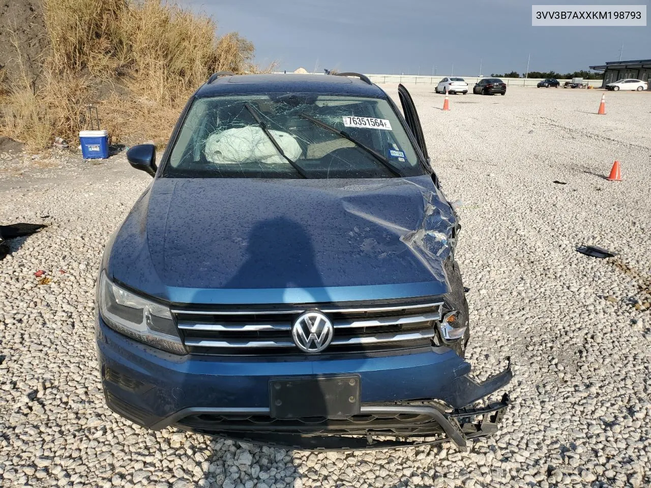 2019 Volkswagen Tiguan Se VIN: 3VV3B7AXXKM198793 Lot: 76351564