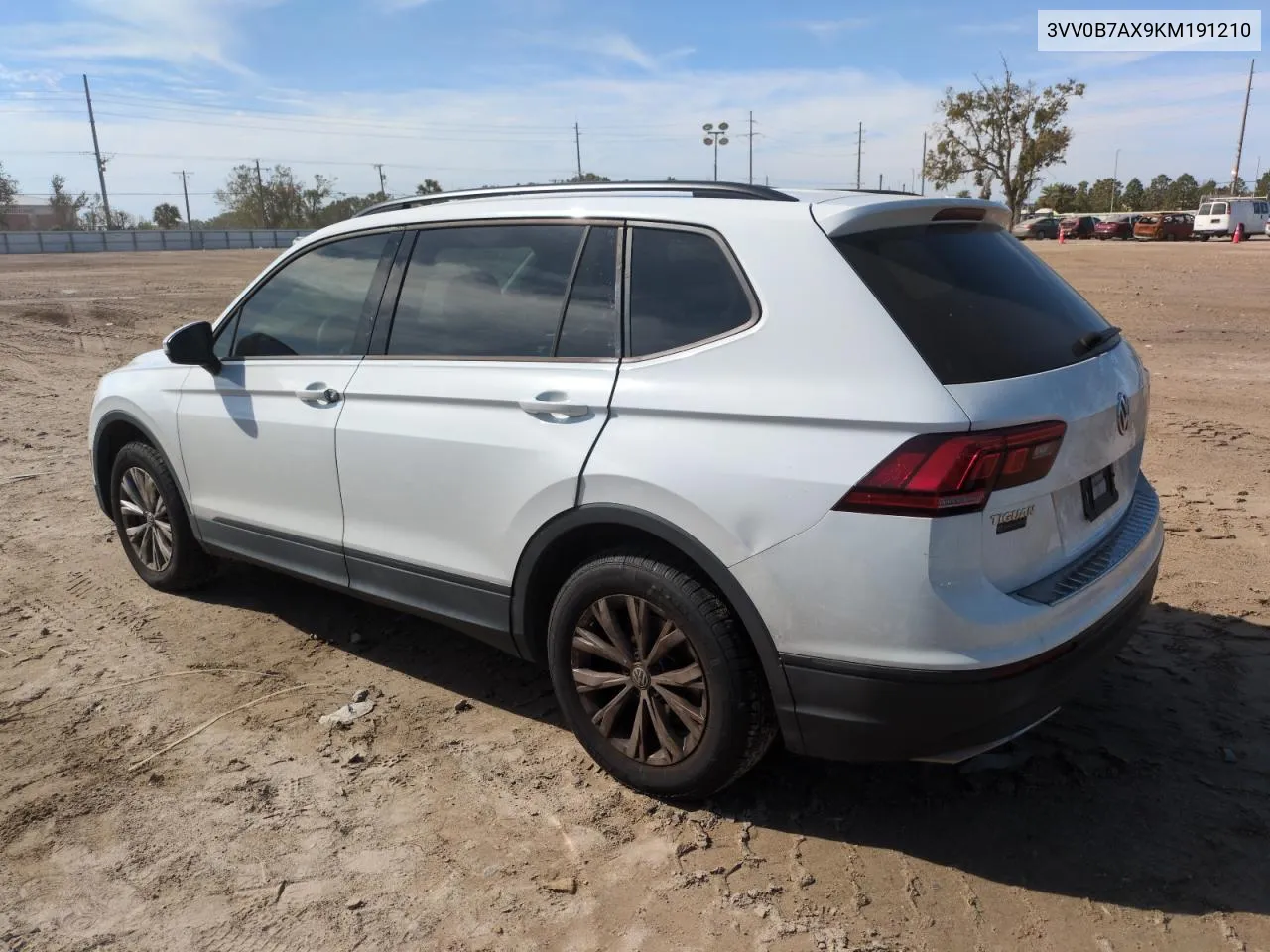 2019 Volkswagen Tiguan S VIN: 3VV0B7AX9KM191210 Lot: 76700204