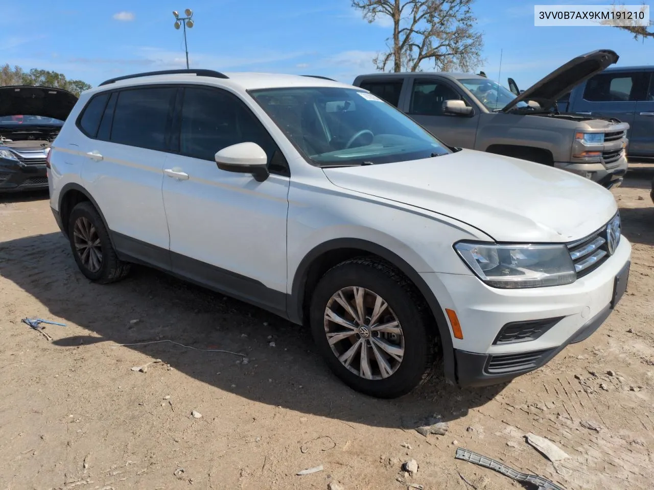 2019 Volkswagen Tiguan S VIN: 3VV0B7AX9KM191210 Lot: 76700204