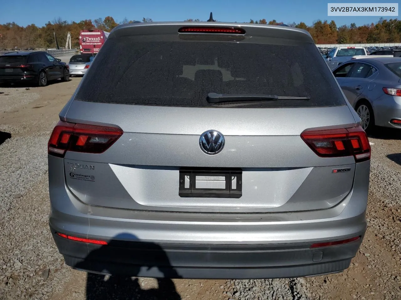 2019 Volkswagen Tiguan Se VIN: 3VV2B7AX3KM173942 Lot: 76726694