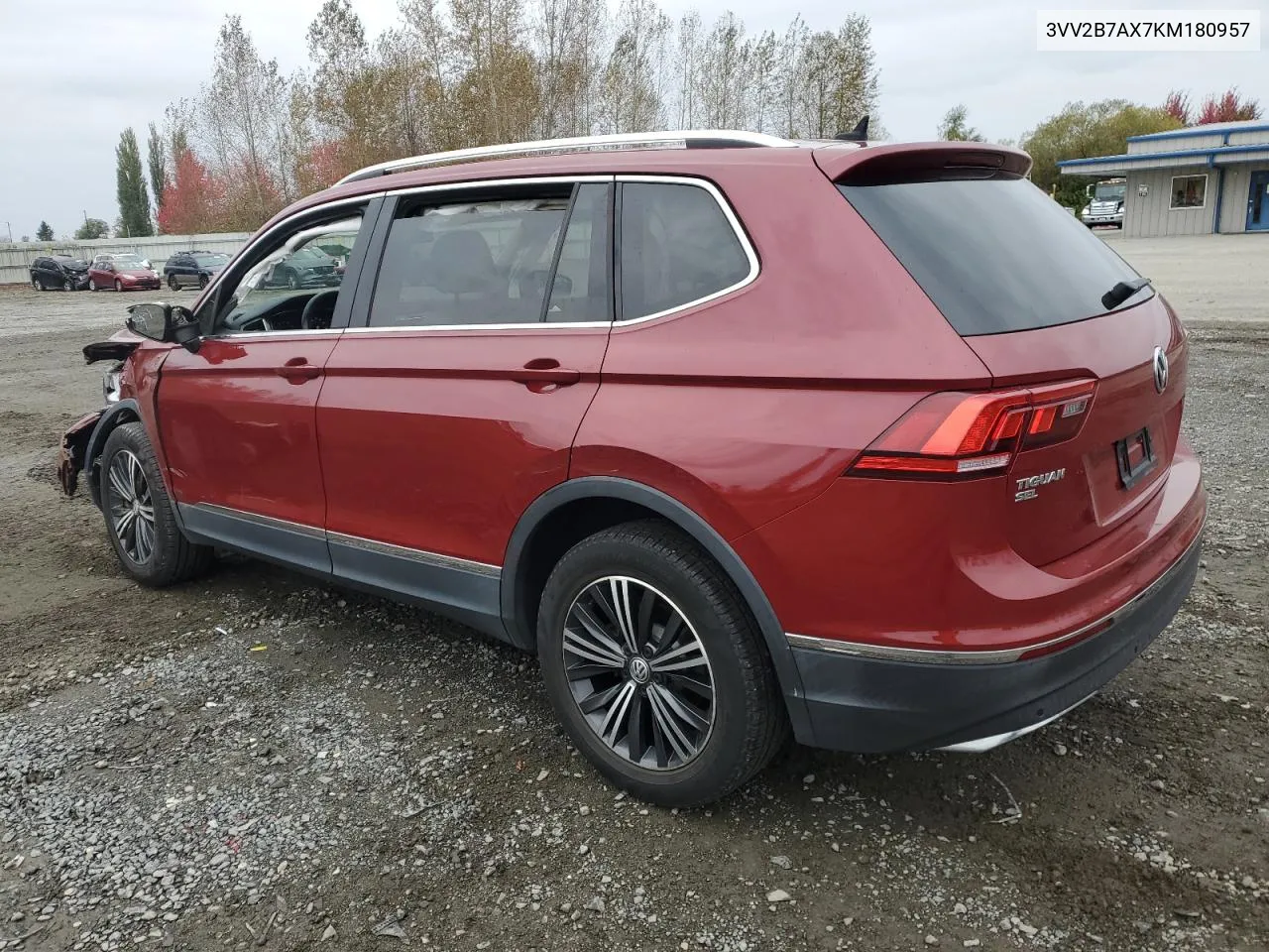 2019 Volkswagen Tiguan Se VIN: 3VV2B7AX7KM180957 Lot: 76812794