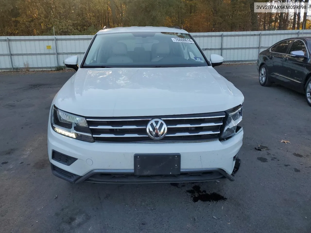 2019 Volkswagen Tiguan Se VIN: 3VV2B7AX6KM059398 Lot: 76888614