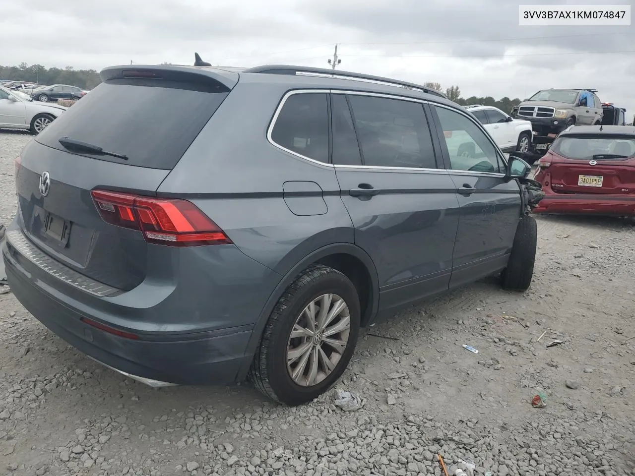 2019 Volkswagen Tiguan Se VIN: 3VV3B7AX1KM074847 Lot: 77218914