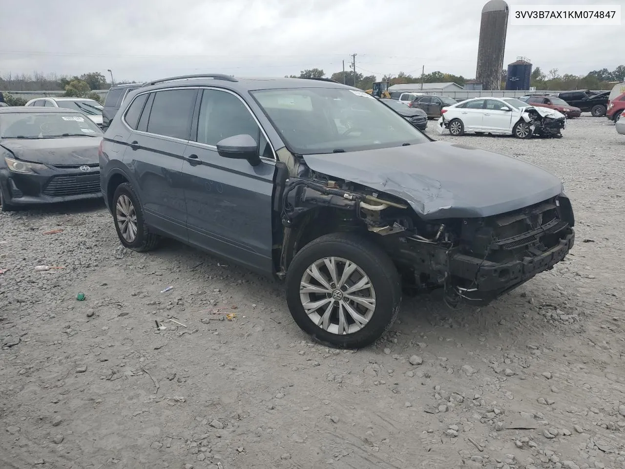 2019 Volkswagen Tiguan Se VIN: 3VV3B7AX1KM074847 Lot: 77218914