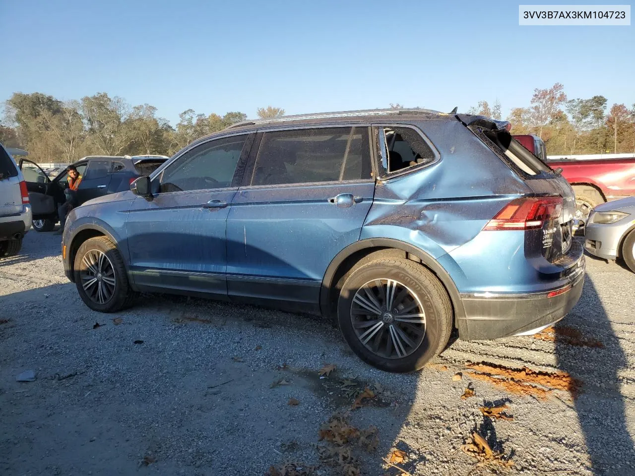 2019 Volkswagen Tiguan Se VIN: 3VV3B7AX3KM104723 Lot: 77243214