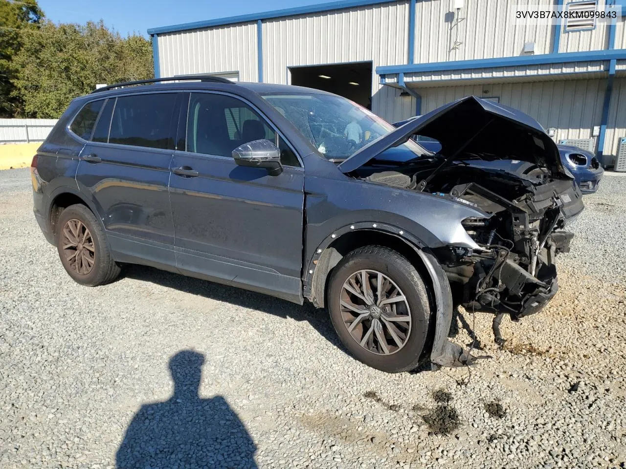 2019 Volkswagen Tiguan Se VIN: 3VV3B7AX8KM099843 Lot: 77453744