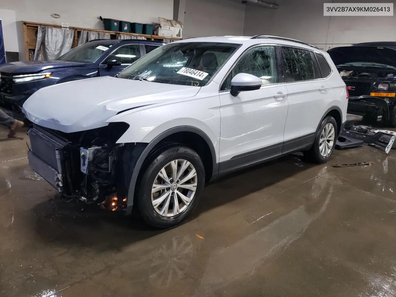 2019 Volkswagen Tiguan Se VIN: 3VV2B7AX9KM026413 Lot: 78046414