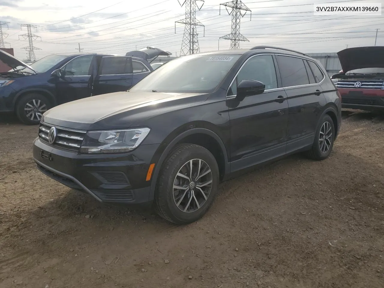 2019 Volkswagen Tiguan Se VIN: 3VV2B7AXXKM139660 Lot: 78154034