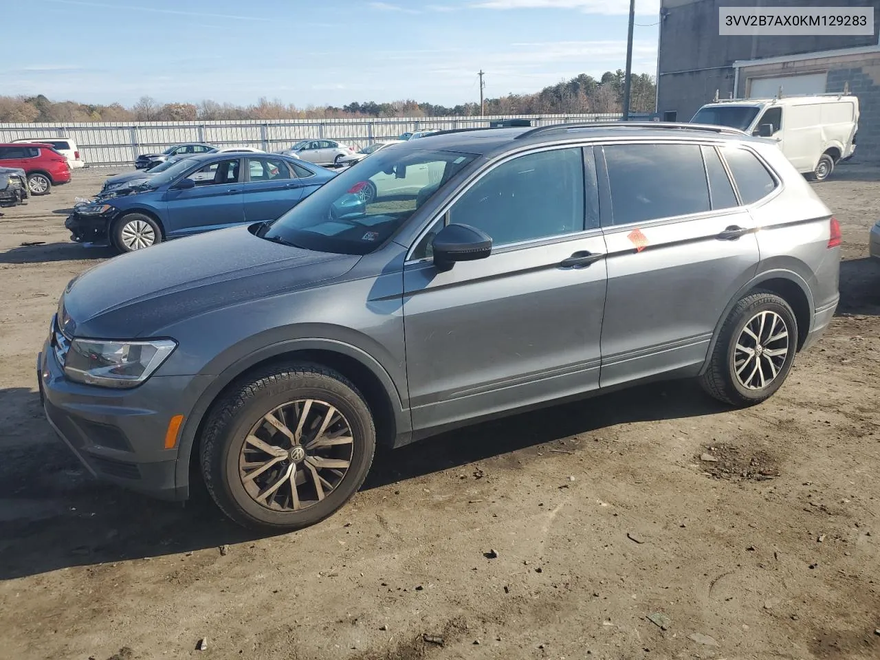 2019 Volkswagen Tiguan Se VIN: 3VV2B7AX0KM129283 Lot: 78204364