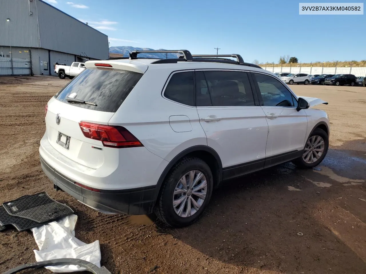 2019 Volkswagen Tiguan Se VIN: 3VV2B7AX3KM040582 Lot: 78442674