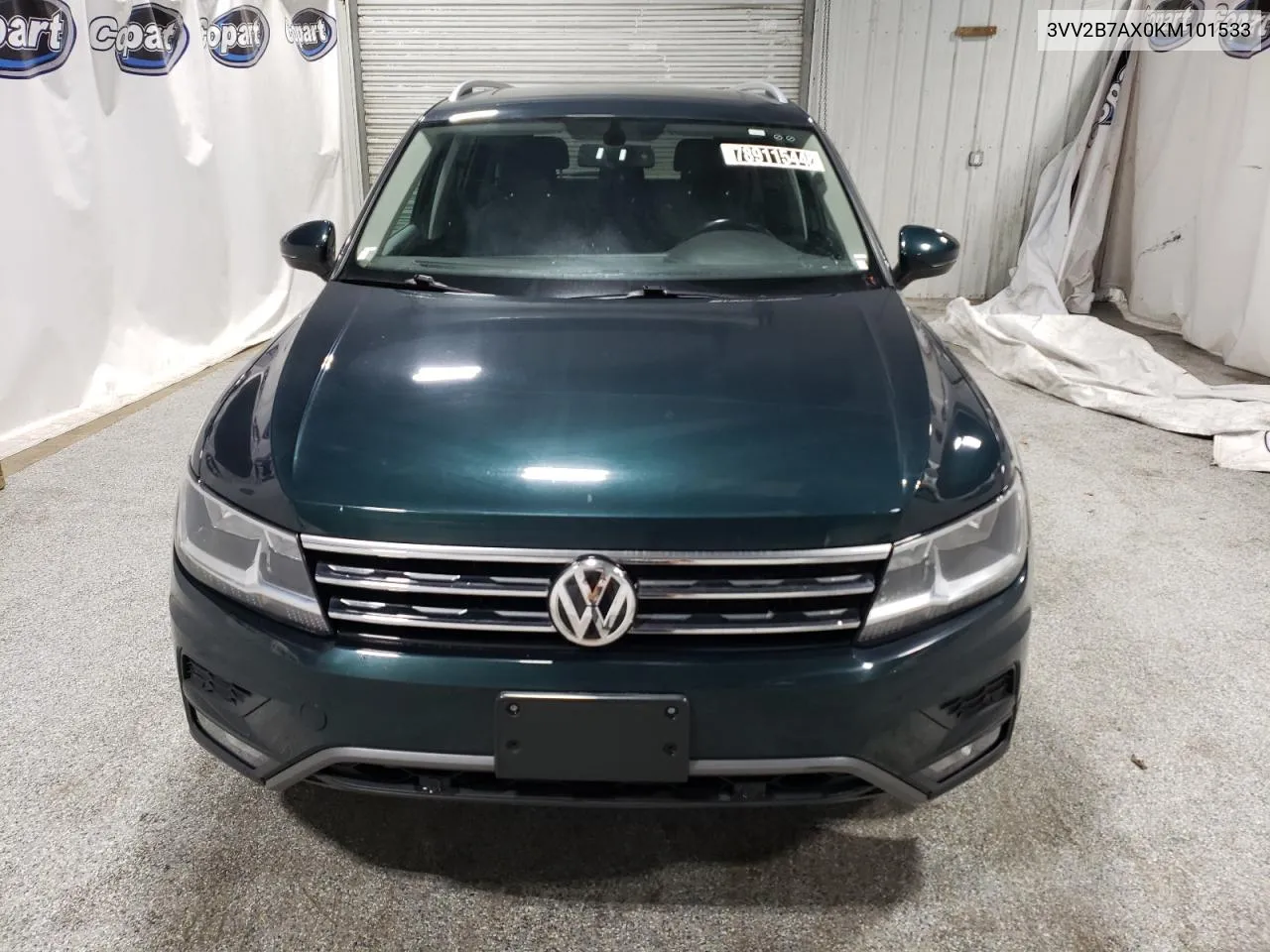 2019 Volkswagen Tiguan Se VIN: 3VV2B7AX0KM101533 Lot: 78911544