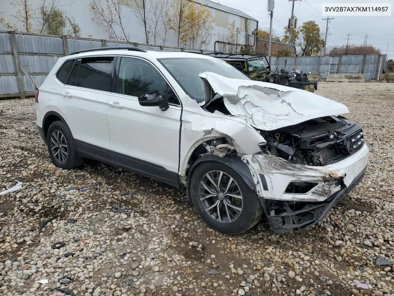 2019 Volkswagen Tiguan Se VIN: 3VV2B7AX7KM114957 Lot: 79053014