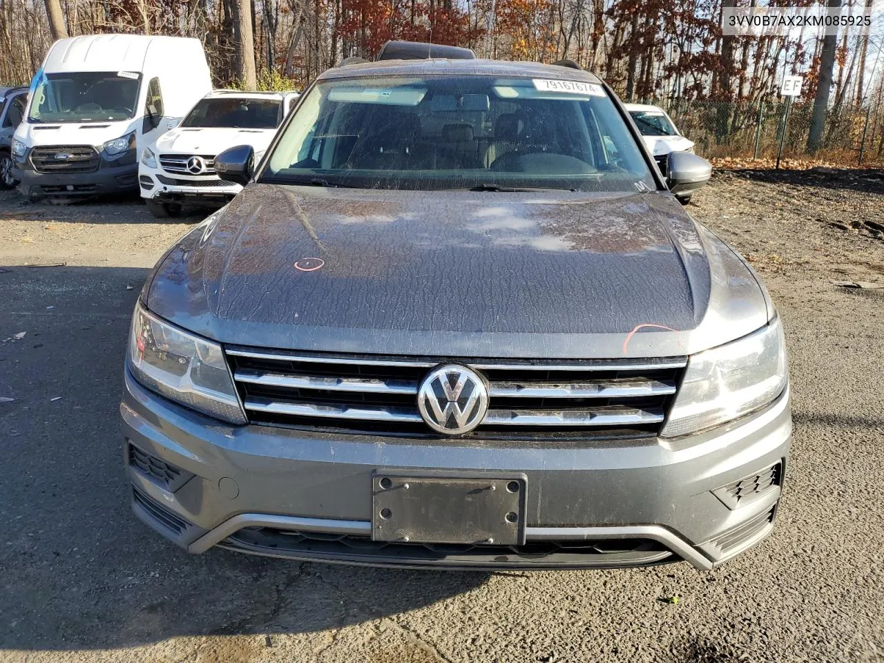 2019 Volkswagen Tiguan S VIN: 3VV0B7AX2KM085925 Lot: 79167674