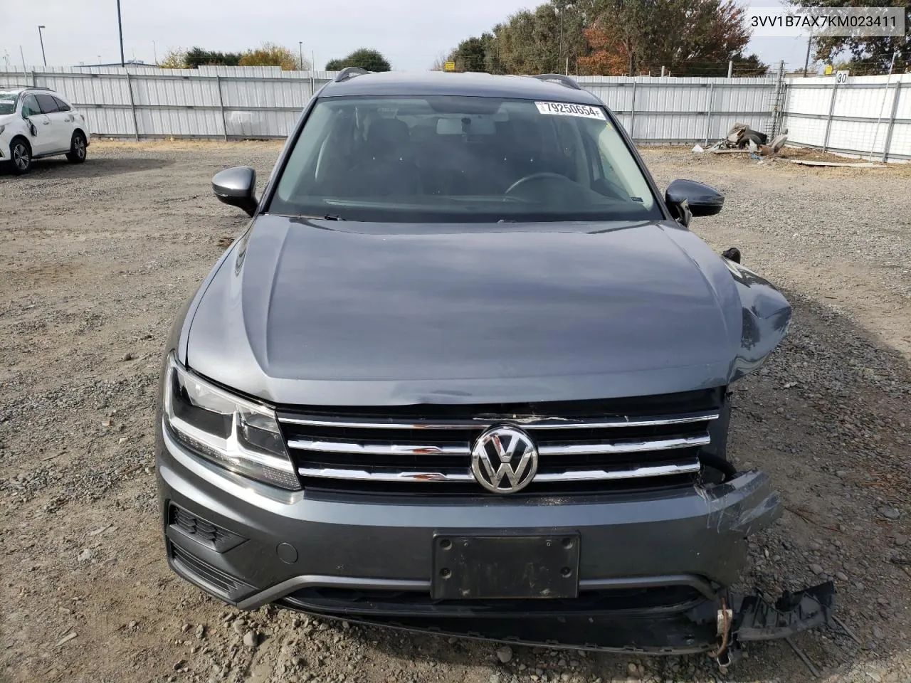 2019 Volkswagen Tiguan S VIN: 3VV1B7AX7KM023411 Lot: 79250654