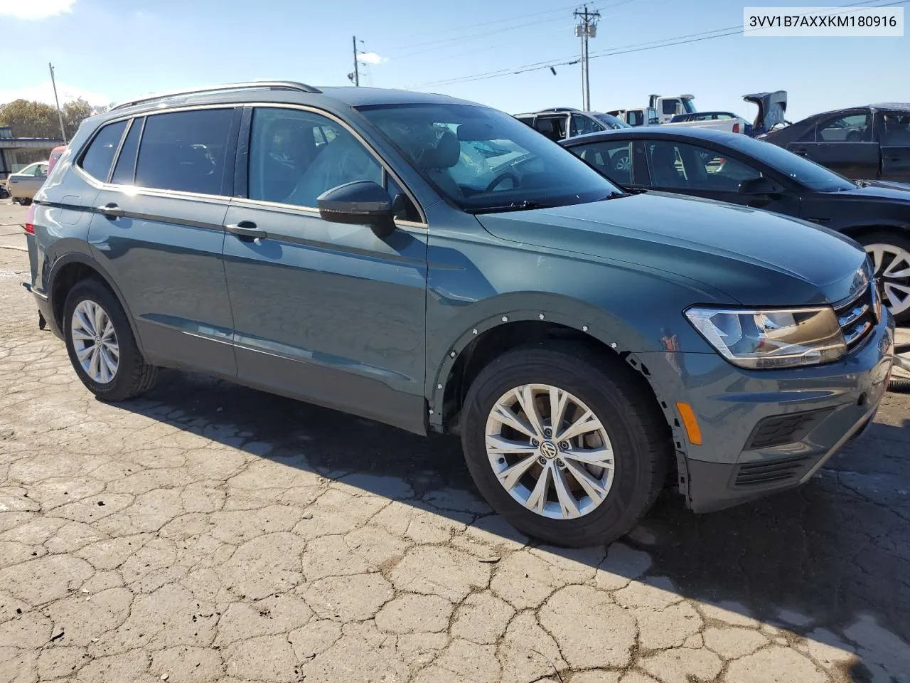 2019 Volkswagen Tiguan S VIN: 3VV1B7AXXKM180916 Lot: 79507054