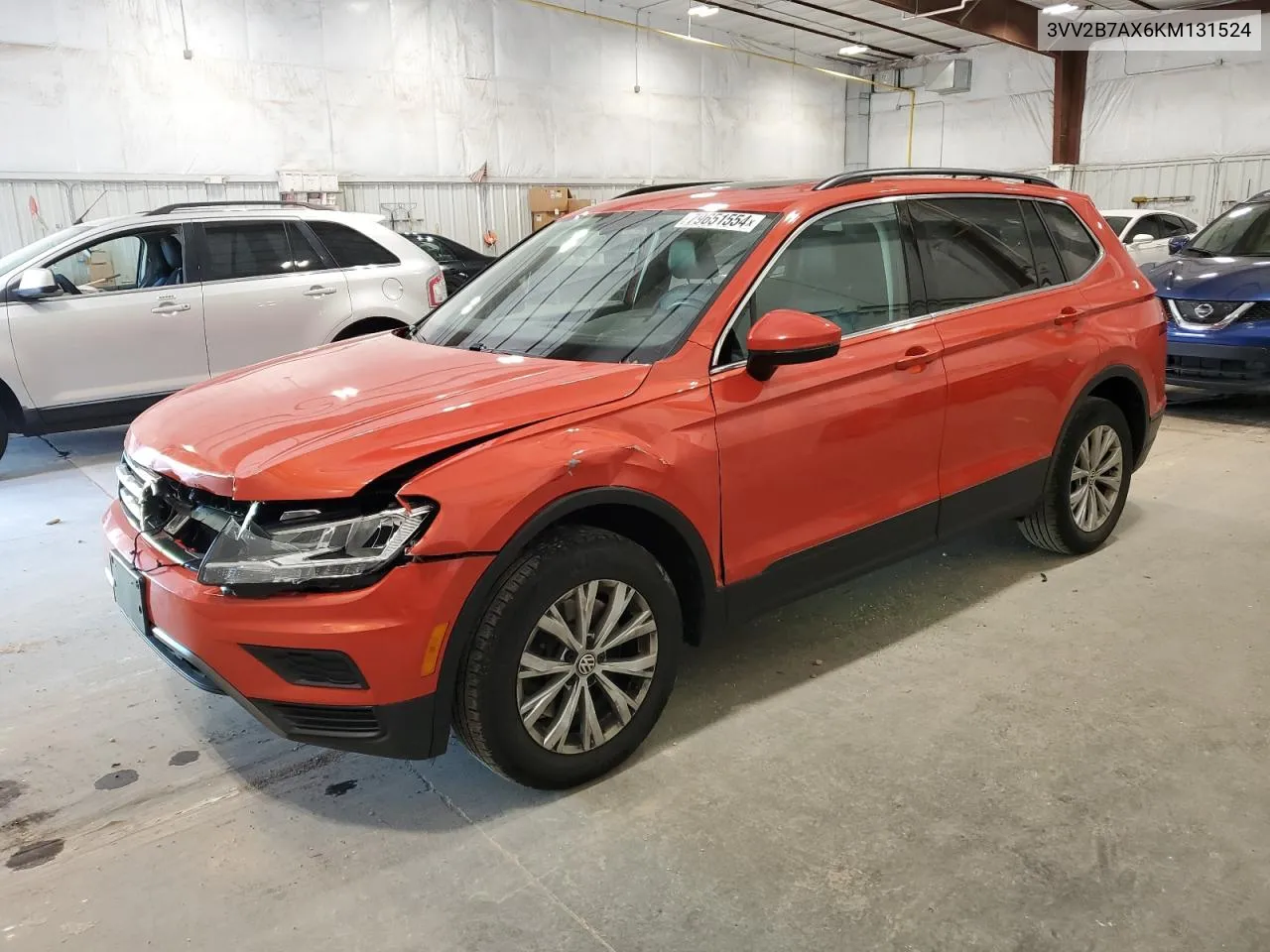 2019 Volkswagen Tiguan Se VIN: 3VV2B7AX6KM131524 Lot: 79651554